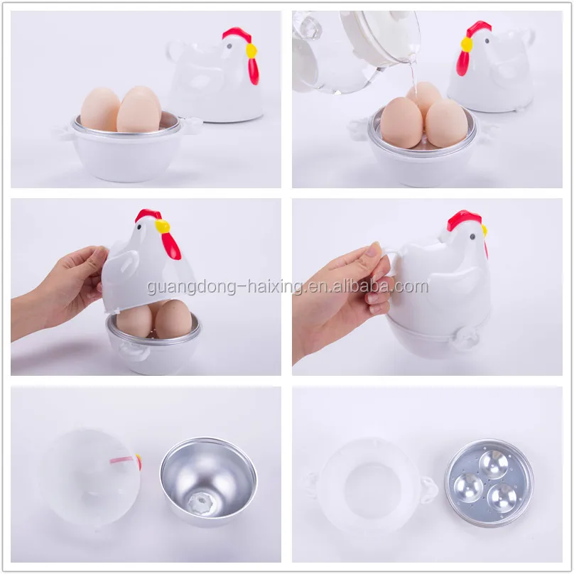 Uchome Microwave Egg Cooker 1pc Eggs Plastic Chicken Boiler Steamer