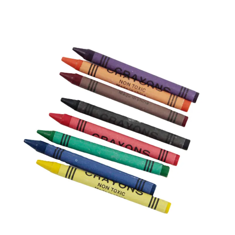 6 x WASHABLE Wax Crayons Pack Kids Pencil Set School Children Colouring 