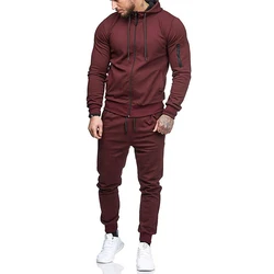 Customized Embroidery Training Wear Wholesale Mens Track Suit Plain Sweatsuit Sets