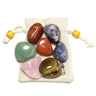 Custom Energy Crystal Reiki Healing Raw Tumble Stones Selenite Point Chakra Crystal Set
