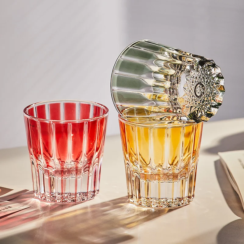 Colored Whiskey Glass Drinking Cups For Party Use OEM Color Wholesales Whiskey Glass Cups