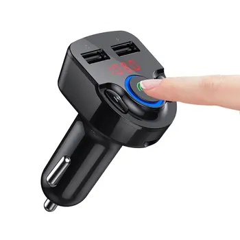 MONFONK 3.1A Dual USB Charger G32 5.0 Car MP3 Player with TF card/USB Music Car FM Transmitter