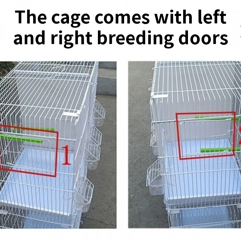 Manufacturers Wholesaler Bird Matching Cage Breeding Cage Encryption Thickened Parrot Hibiscus Parrot Bird Cage