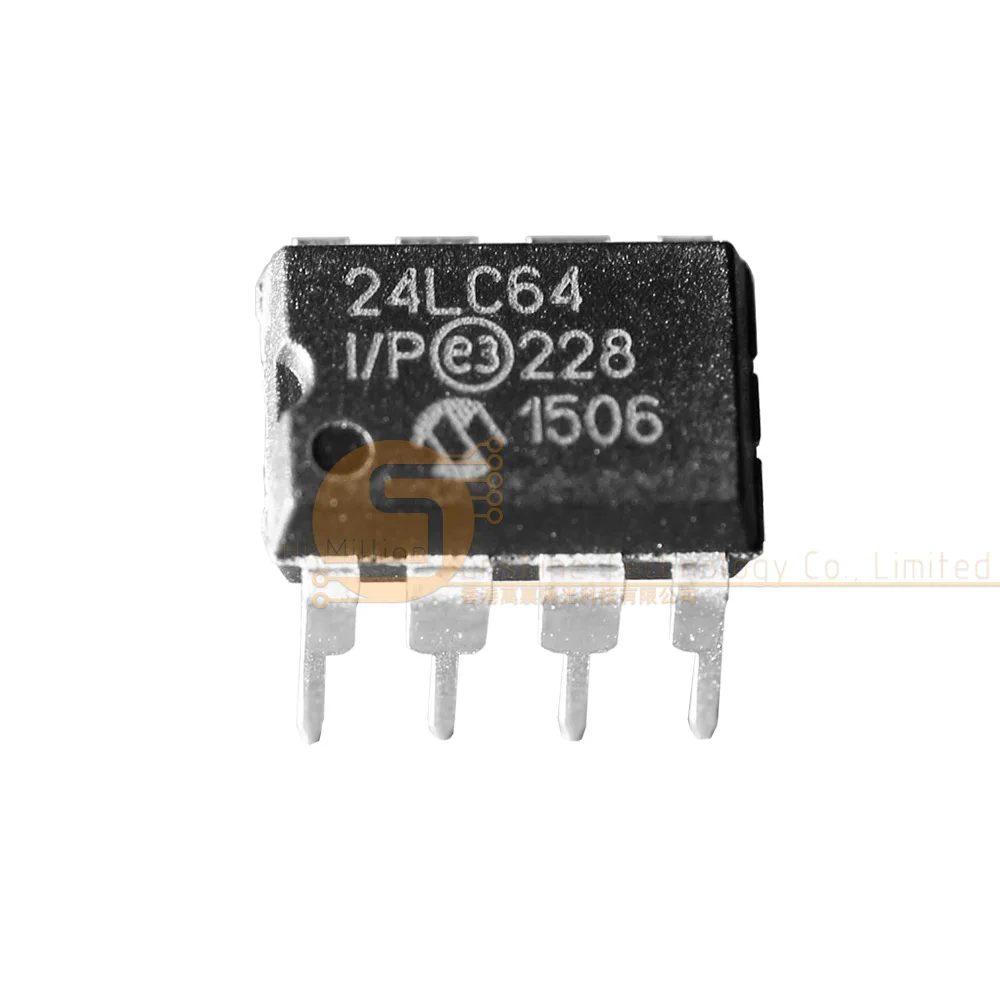 product 64kbit i2c eeprom 24lc64 ip 24lc64 dip 8 memory chip for industrial control systems-1
