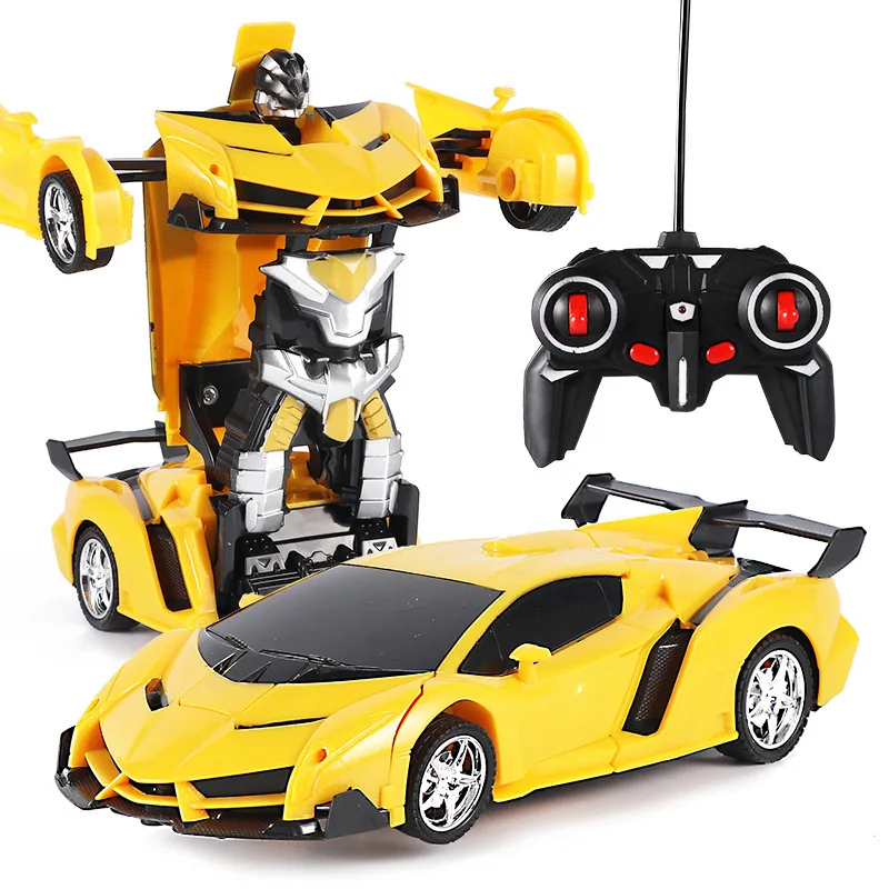 remote control transformer toy car with lights