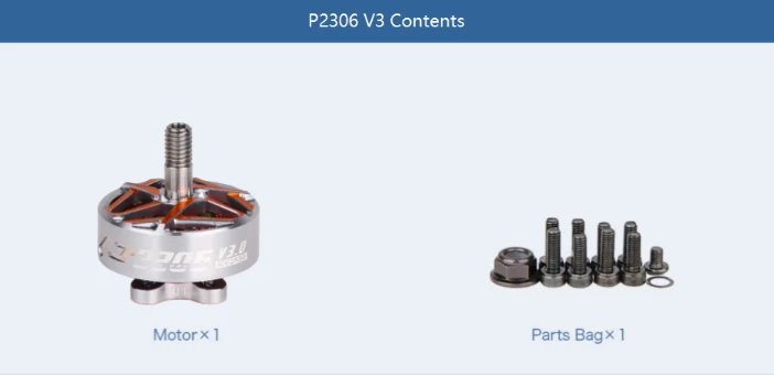 T-HOBBY PACER V2 P2306 KV2550 Brushless Motor for FPV Racing Drone High Thrust, Low Noise, Long Lifespan H4b2b266f5d8747b39d877da18cb8c7dak