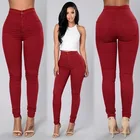 Jean High Quality Best Price Plain Dyed High Waist Full Length Classic Jean Jackets For Ladies