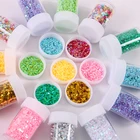 Star 20g Bottle Set Pvc Decoration Star Ultra Extra Fine Large Chunky Non Toxic Glitter Set With Heart Star Shape