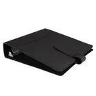 Folder Document Binder Gray Customized A4 Size Photo 3 Hole 3 Ring Leather Cover Binder For File Document