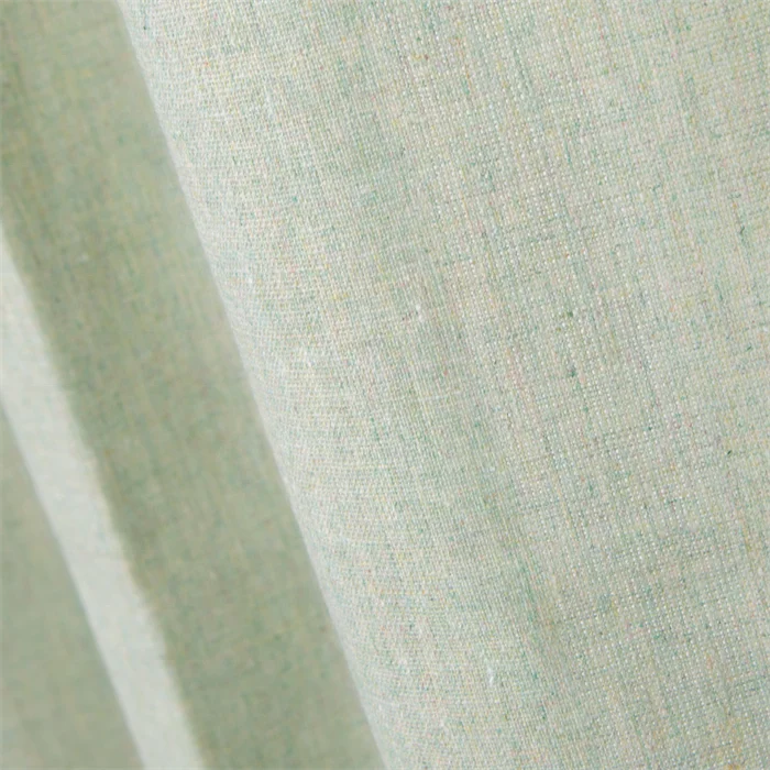 Modern simple style luxury Grommet Top half-shading pure color bedroom curtain