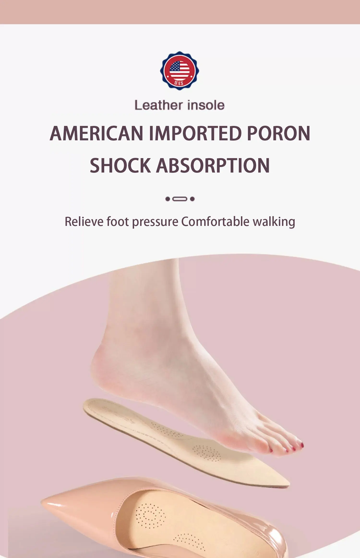 US Poron Insoles for High Heels Sweat Absorbing Wholesale US Poron Insoles for High Heels Sweat Absorbing Wholesale
