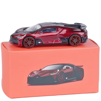 JKM 1:64 Bugatti Divo Super Sport Car Toy Model 1/64 Diecast Metal Zinc Alloy Vehicle Miniature Free Wheels Collection Gift Boys