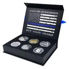Military Challenge Coins United States No Minimum Cheap Blue Line Custom Military Challenge Coins