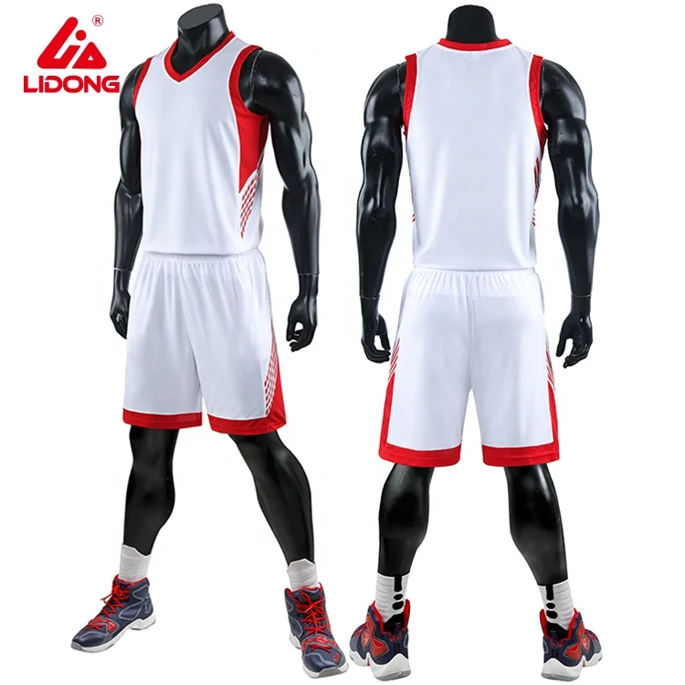 red and white basketball jersey