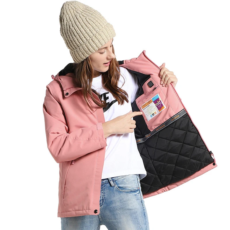 pink heated vest