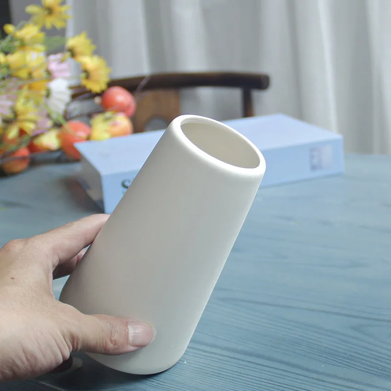 product modern design customized diy dried flower decoration vase creative home mini ceramic flower vase white porcelain vase122-6
