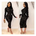 Printed Outfits Club Unique Suits Rhinestone Bodycon Clothes Fashion Printed Women Long Sleeve Maxi