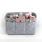 Make Up Make Up Cosmetic Bag OEM Custom Storage Organizer Bag Make Up Stylish Toiletries Felt Cosmetic Bag