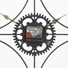 Clock Metal Wall Clock Decor Silent Movement Quartz Battery Operated Indoor Decor Large Vintage Metal Wall Clock