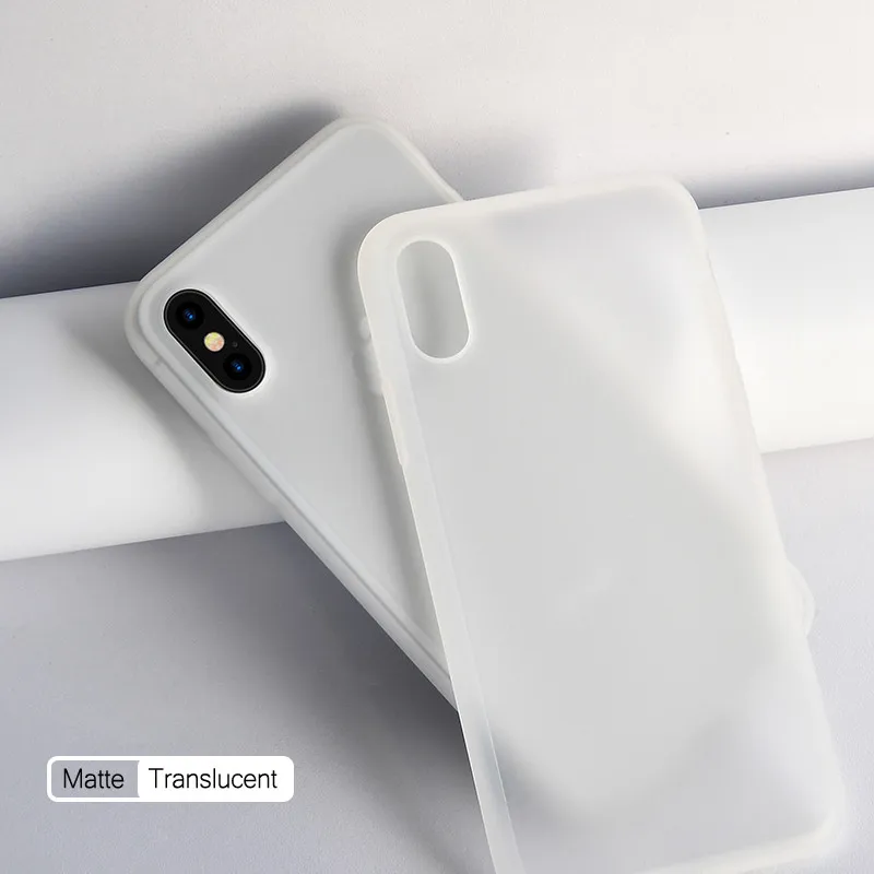 0.3mm Ultra Thin Clear Matte Mobile Phone Case For iPhone 12 11 Pro Max XR XS 12 Mini 7 8 Plus SE 2020 PP Plastic Frosted TPU pc