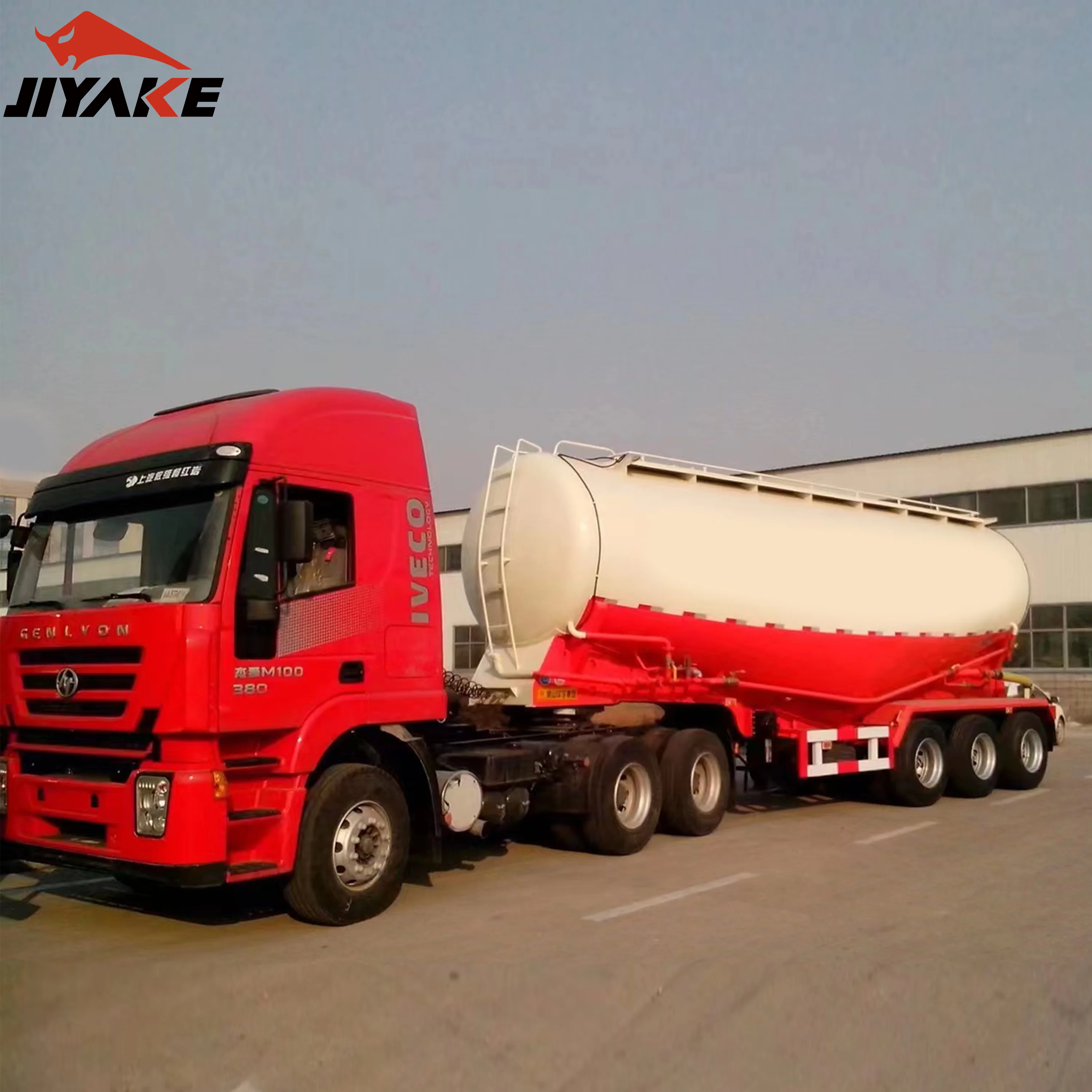 M Dry Coal Fly Ash Tank Powder Tanker Semi Trailer Custom