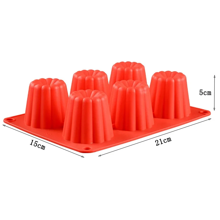 Hot Selling 9 12 Cavities Stocked Durable Cake Silicone Moulds Flower Shape soap candy chocolate molds cake tools