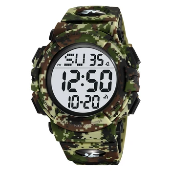 SHIKEMEI 2322 Luxury LED Digital Sport Watch Excellent Seeing Dial with Customizable Buckle Clasp Man's Fashionable Alarm Watch