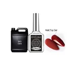 Matte Gels Nails Hot Sale Nail Gel Polish Matte Top Coat 15ml Soak Off UV LED Non-wipe Matte Top Coat Gel