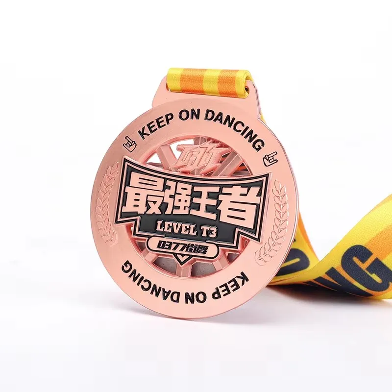 Wholesale 3d Metal Gold Sliver Bronze Zinc Alloy Medals Manufacturers Custom Sport Kids Dance Medals factory