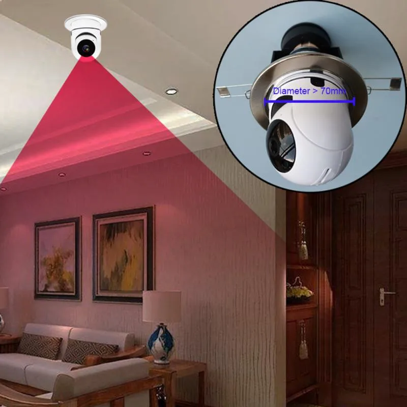 Home Security Remote HD 360 Degree Smart Infrared Light Bulb Camera Wifi Wireless Surveillance Camera