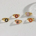 Ring Cute Colorful Summer Fortunate Figure 8 Infinity Stainless Steel Ring For Women Y2K Jewelry