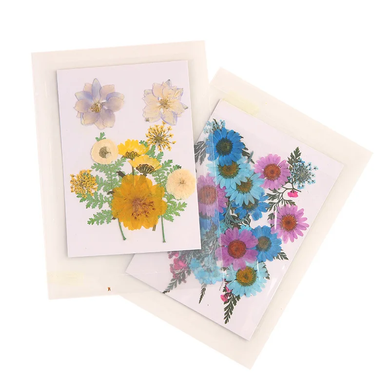 Handmade DIY Dried Flower Leaf Bookmarks Set