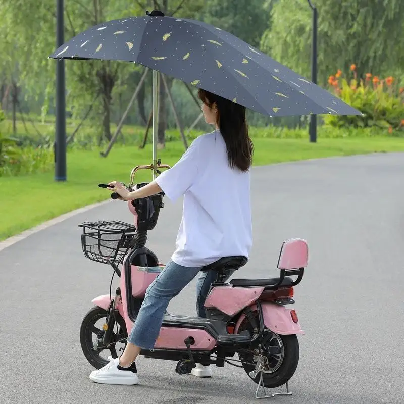 Hot Selling Compact Foldable Lightweight Portable Motorcycle Umbrella