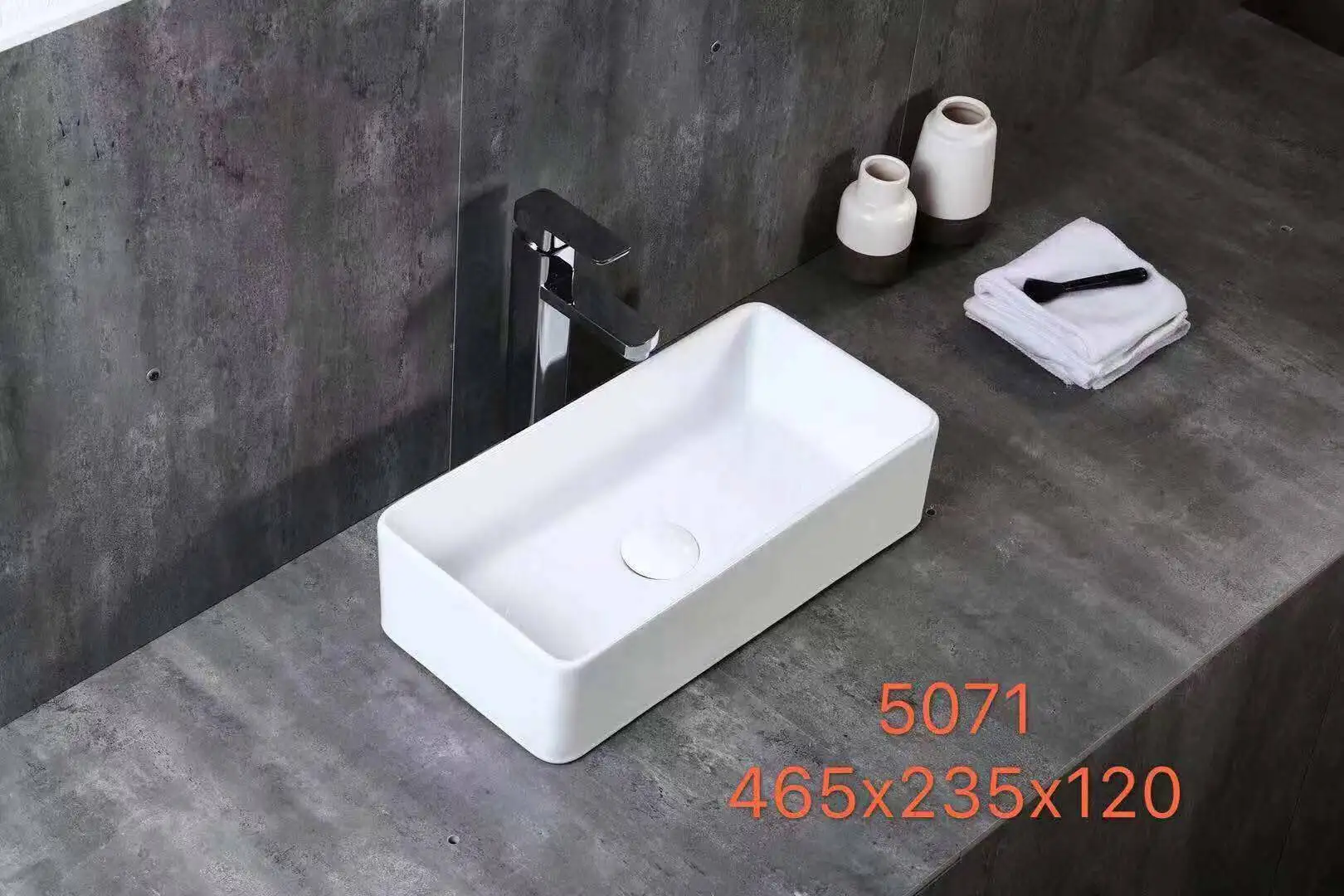 Ceramic Countertop Basin Creative Bathroom Rectangular Smallsized Wash