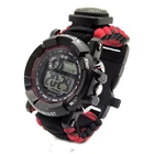 Watch Sports Emergency Hiking Camping Survival Paracord Watch Survivla Sports Watch With Compass Whistle