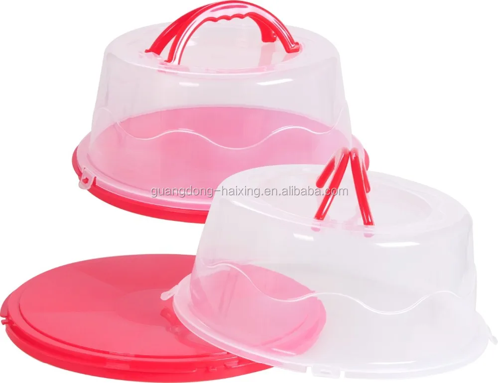 Transparent Plastic Round Cake Box Server Baking Gadgets Wholesale Pp Plastic Boxes For Cakes