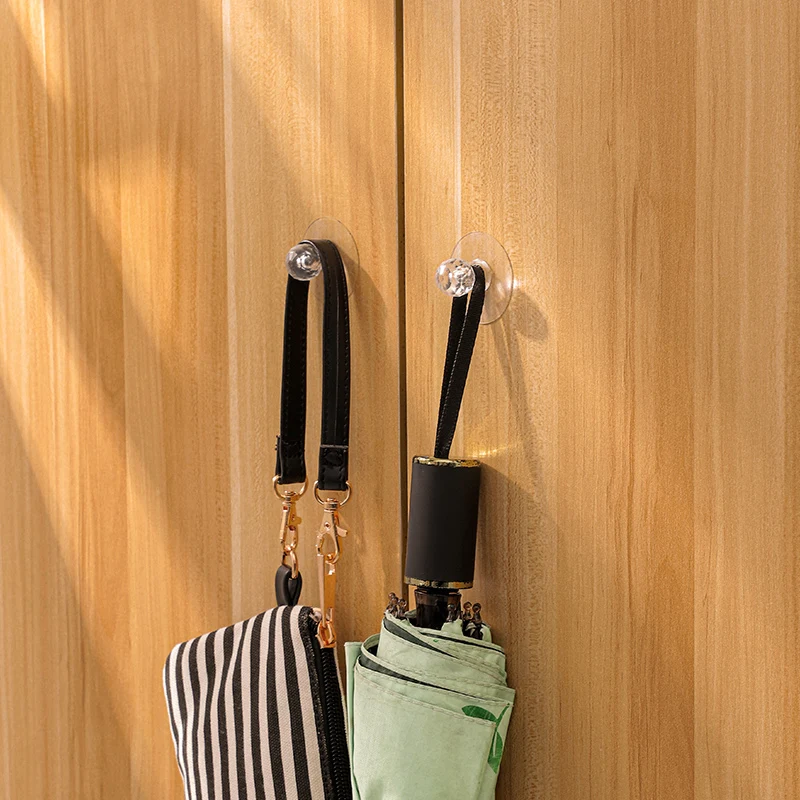 4 packs Round transparent door and window handles Multifunctional drawer handles Simple plastic hooks