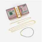 Bag Evening Bag/ Dollar Bag Purses Clutch Crystal Rhinestone Money 100 Dollar Bill Sign Bling Evening Bag/