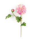 Chrysanthemum Hot Sale Silk Chrysanthemum Flowers Artificial Pom Pom Dahlias Flower For Home Decoration