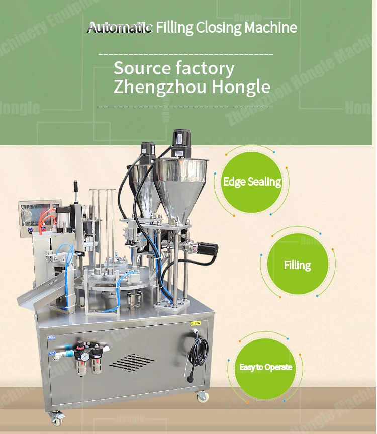 New Design Cream Essential Oil Filling Hydraulic Making Package Seal Cup Sealing Machine in Pakistan manufacture