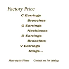 Fashion Wholesale Letter Brand Silver 925 Women Luxury Double CC Inspired Designer Earrings