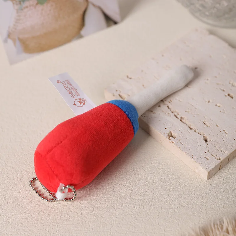 Cross Border Simulation Repair Tool Plush Pendant Toy Drill Screwdriver Plush Keychain Toy For Gift