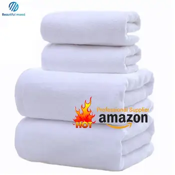 High quality 500g thick wholesale cheap 100 cotton hotel Hand Face bath towels set 5 star