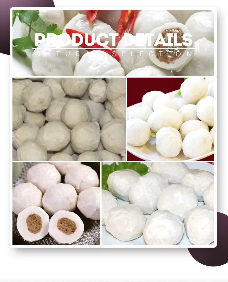 Wholesale Price Hot Sale Frozen Fish Ball With Filling Frozen Seafood Products supplier