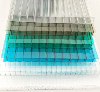 factory price clear color 2.1*3m 10mm thickness New Product Good Quality Opal Polycarbonate Hollow Sheet