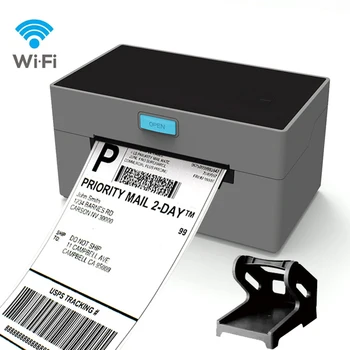 Portable Wireless (cordless), USB, BT, Mobile Compatible with iOS & Android with App Barcode Thermal Label Printer 4x6