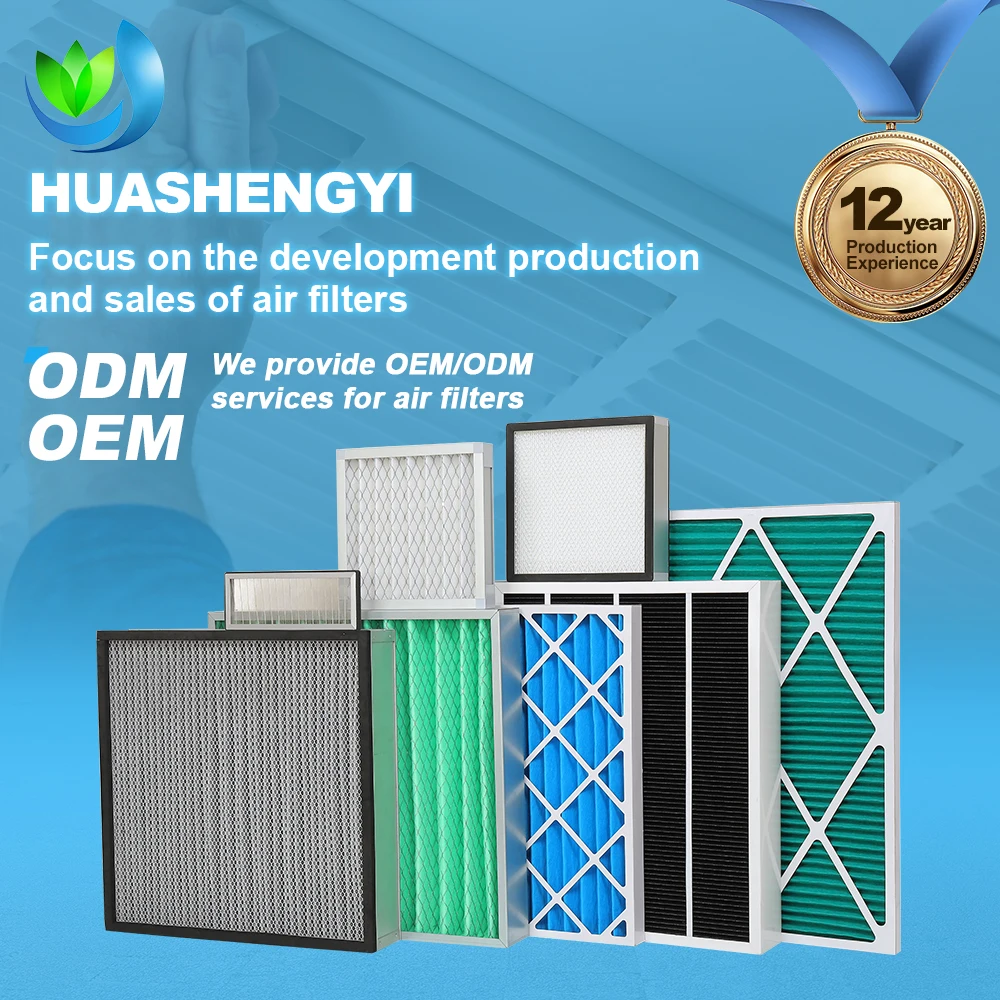 HVAC Air Purifier 24x24 Cardboard Pleat Panel Air Conditioner Filter for Ventilation System supplier