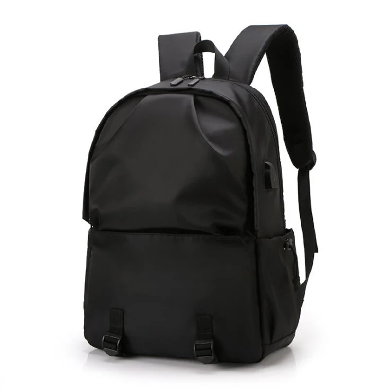 simple black backpack