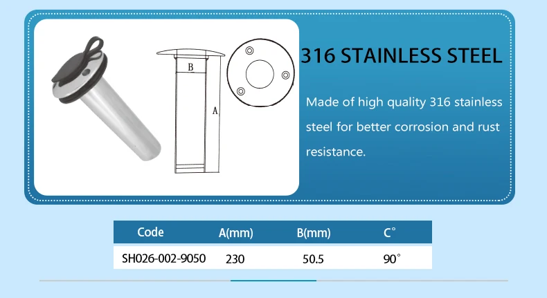 product heavy duty marine accessories fishing boat rods holder adjustable rail mount rod clamp holders stand fishing rod holder-5