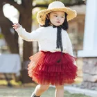 Ballet Factory Supply Fluffy Girls Pink Ballet Skirts Girls Classical A-line Solid Color Ballet Tutu Dress